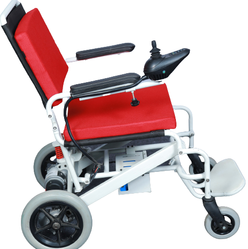Image of foldable powered wheelchair
